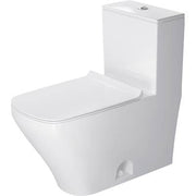 Duravit DuraStyle 1.32/0.92 GPF Dual Flush Elongated One Piece Toilet in White, Top Push Button Flush - Seat Sold Separately