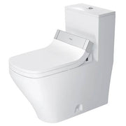 Duravit DuraStyle 1.32/0.92 GPF Dual Flush Elongated One Piece Toilet in White, Top Push Button Flush - Seat Sold Separately