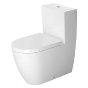 Duravit ME by Starck 1.6/0.8 GPF Dual Flush Round Close Coupled Toilet Bowl in White