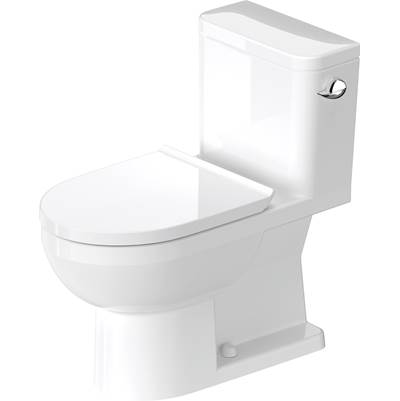 Duravit No.1 1.28 GPF Single Flush Rimless Elongated ADA Compliant One Piece Toilet in White,Seat Included