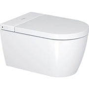 Duravit ME by Starck 1.28/0.8 GPF Dual Flush Rimless ADA Compliant Elongated Wall Mounted Toilet in White with HygieneGlaze - Seat, Actuator, and In-Wall Tank and Carrier Sold Separately