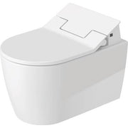 Duravit ME by Starck 1.28/0.8 GPF Dual Flush Rimless ADA Compliant Compact Elongated Wall Mounted Toilet in White - Seat, Actuator, and In-Wall Tank and Carrier Sold Separately
