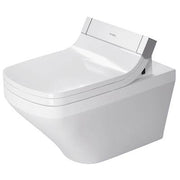 Duravit DuraStyle 1.28/0.8 GPF Dual Flush ADA Compliant Elongated Wall Mounted Toilet in White - Seat, Actuator, and In-Wall Tank and Carrier Sold Separately