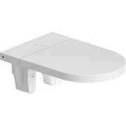 Duravit SensoWash Starck f Elongated Bidet Toilet Seat in White, with Remote and App Control, Concealed Connections