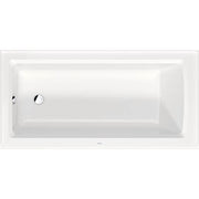 Duravit Architec 60'' x 30'' Rectangular Alcove Bathtub in White Acrylic with Left Drain, Above Floor Rough, Drain Sold Separately, ADA Compliant