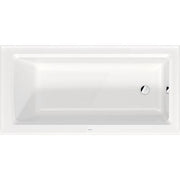 Duravit Architec 60'' x 30'' Rectangular Alcove Bathtub in White Acrylic with Right Drain, Above Floor Rough, Drain Sold Separately, ADA Compliant