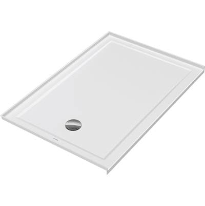 Duravit Architec 54'' x 36'' Rectangular Acrylic Single Threshold Shower Base, Drain Sold Separately