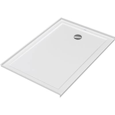Duravit Architec 54'' x 36'' Rectangular Acrylic Single Threshold Shower Base, Drain Sold Separately