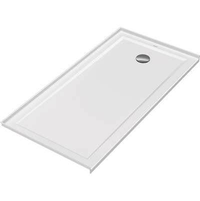 Duravit Architec 60'' x 30'' Rectangular Acrylic Single Threshold Shower Base, Drain Sold Separately