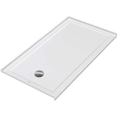 Duravit Architec 60'' x 32'' Rectangular Acrylic Single Threshold Shower Base, Drain Sold Separately