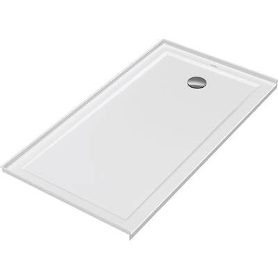 Duravit Architec 60'' x 32'' Rectangular Acrylic Single Threshold Shower Base, Drain Sold Separately