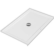 Duravit Architec 48'' x 30'' Rectangular Acrylic Single Threshold Shower Base with Center Drain, Drain Sold Separately