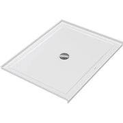 Duravit Architec 48'' x 36'' Rectangular Acrylic Single Threshold Shower Base with Center Drain, Drain Sold Separately