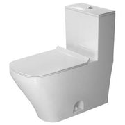 Duravit DuraStyle 1.28 GPF Single Flush Elongated One Piece Toilet in White, Top Push Button Flush - Seat Included