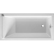Duravit Starck 59'' x 29 1/2'' Rectangular Drop In Bathtub in White Acrylic with Reversible Drain, Drain Sold Separately