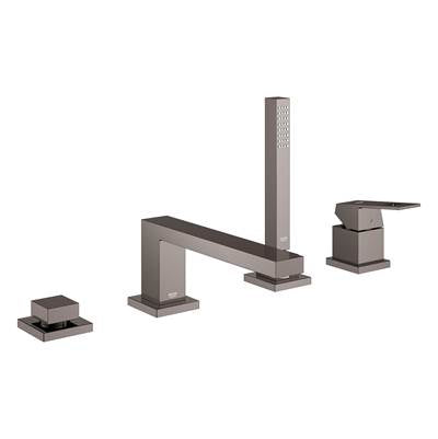 Grohe 4-Hole Single-Handle Deck Mount Roman Tub Faucet with 1.75 GPM Hand Shower 19897