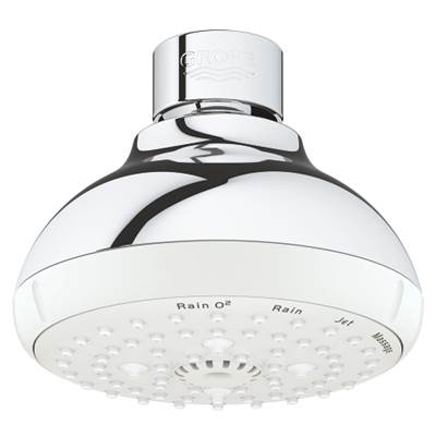 Grohe 100 Shower Head, 4 - 4 Sprays, 1.75 gpm 26044