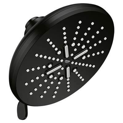 Grohe Shower Head, 6-1/2 - 3 Sprays, 1.75gpm 26789