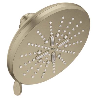 Grohe Shower Head, 6-1/2 - 3 Sprays, 1.75gpm 26789
