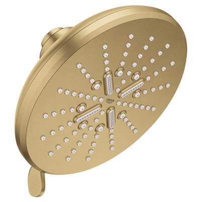 Grohe Shower Head, 6-1/2 - 3 Sprays, 1.75gpm 26789