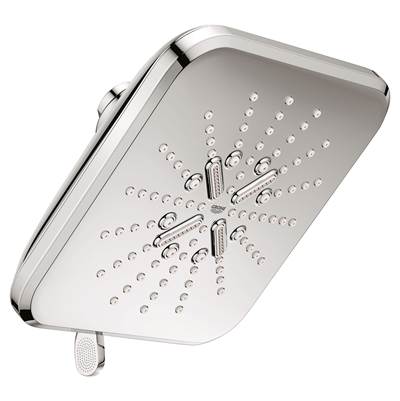 Grohe Shower Head, 6-1/2 - 3 Sprays, 1.75gpm 26797