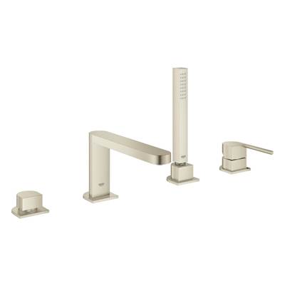 Grohe 4-Hole Single-Handle Deck Mount Roman Tub Faucet with 1.75 GPM Hand Shower 29307
