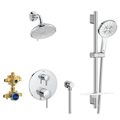 Grohe Timeless 29431 2‑Handle Pressure Balance Shower Bundle