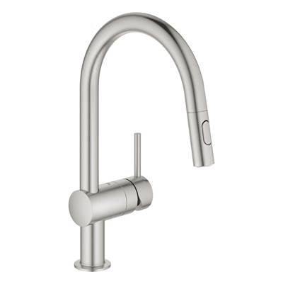 Grohe Minta Single-Handle Pull-Down Kitchen Faucet Dual Spray 1.75 GPM 31378