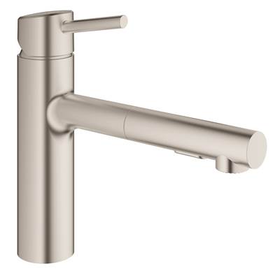 Grohe Concetto Single-Handle Pull-Out Kitchen Faucet Dual Spray 1.5 GPM 31453