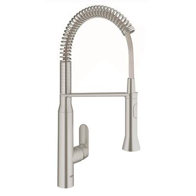 Grohe K7 Medium Single-Handle Semi-Pro Dual Spray Kitchen Faucet 1.75 GPM 31380