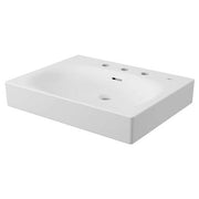 Grohe Wall Mount 24 Bathroom Sink, 3-hole 39655