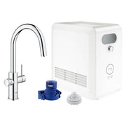 Grohe Single-Handle Pull Down Kitchen Faucet Single Spray 1.75 GPM With Chilled &amp; Sparkling Water 31251