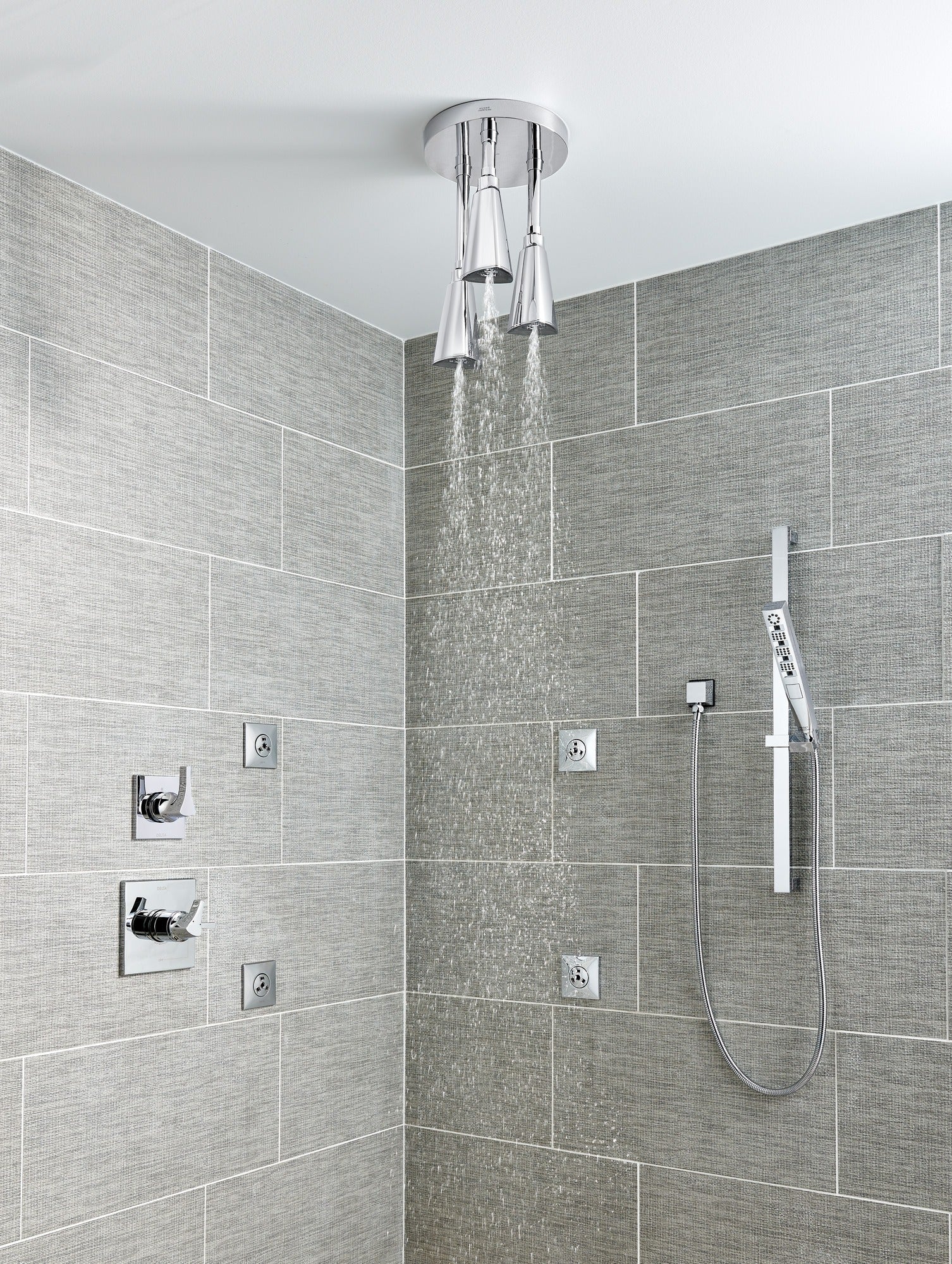 Delta Universal Showering Components H2OKinetic® Pendant Raincan Shower Head