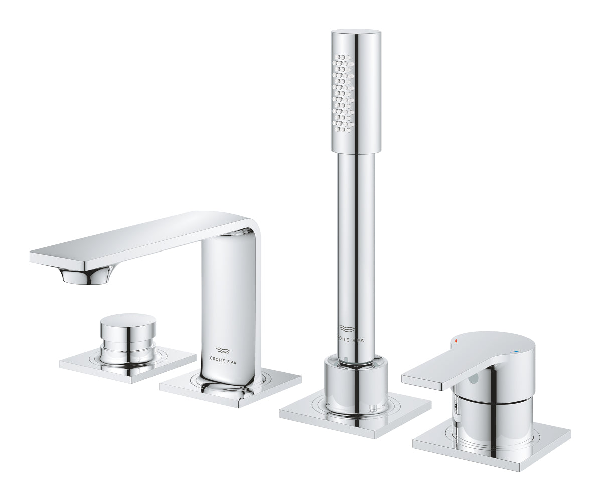 Grohe Allure 4-Hole Single-Handle Deck Mount Roman Tub Faucet with 1.75 GPM Hand Shower 19316