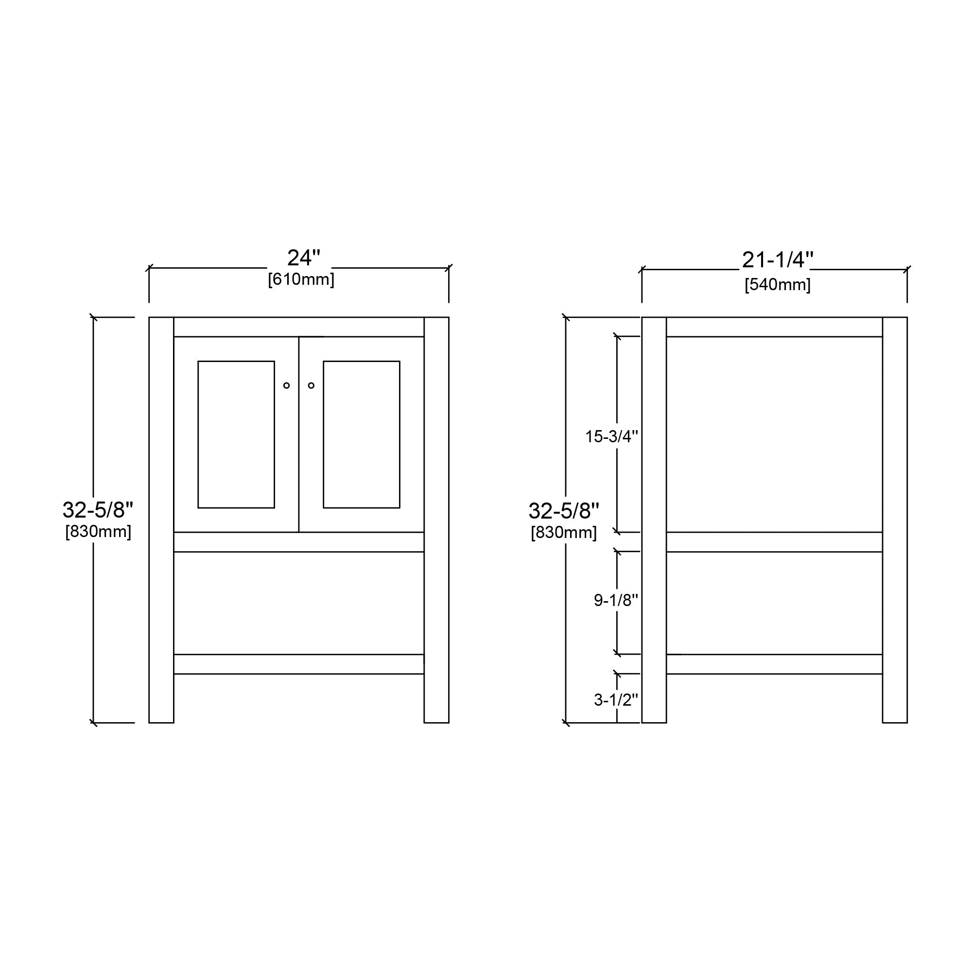 036 Series - 24 Inch Vanity