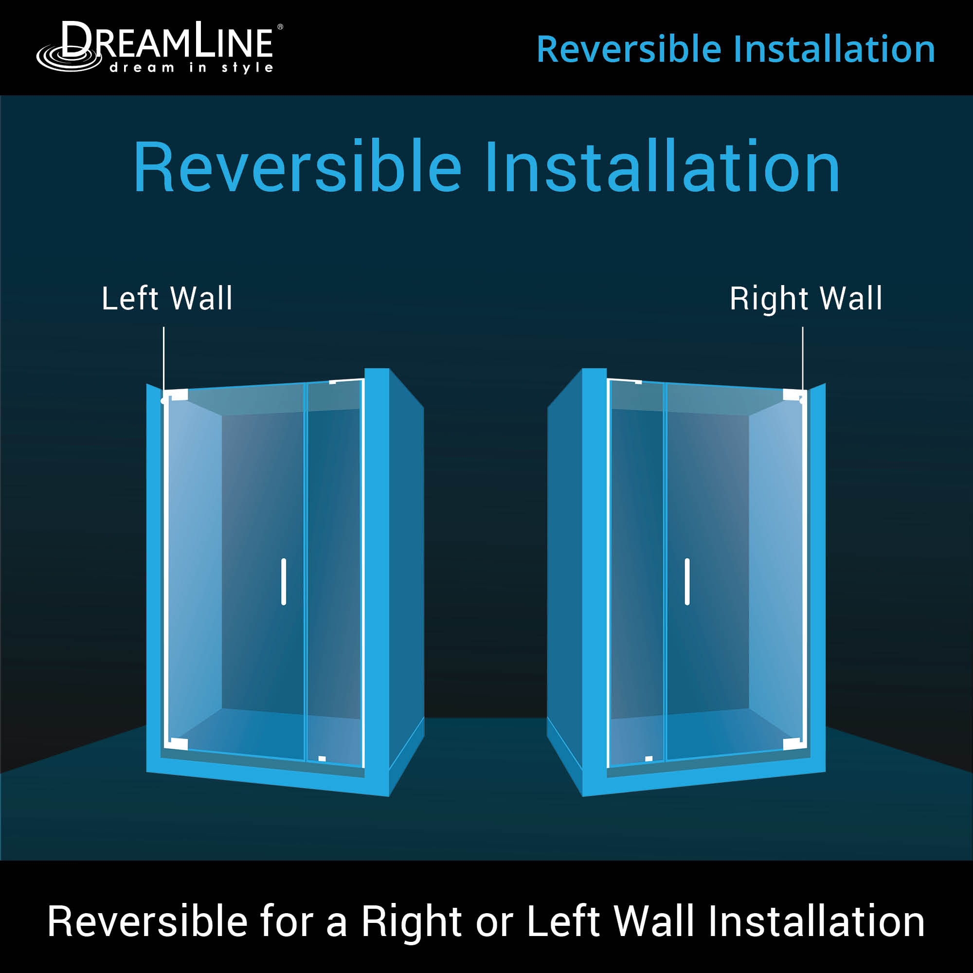 DreamLine Elegance-LS 45.75-47.75" W Shower Door