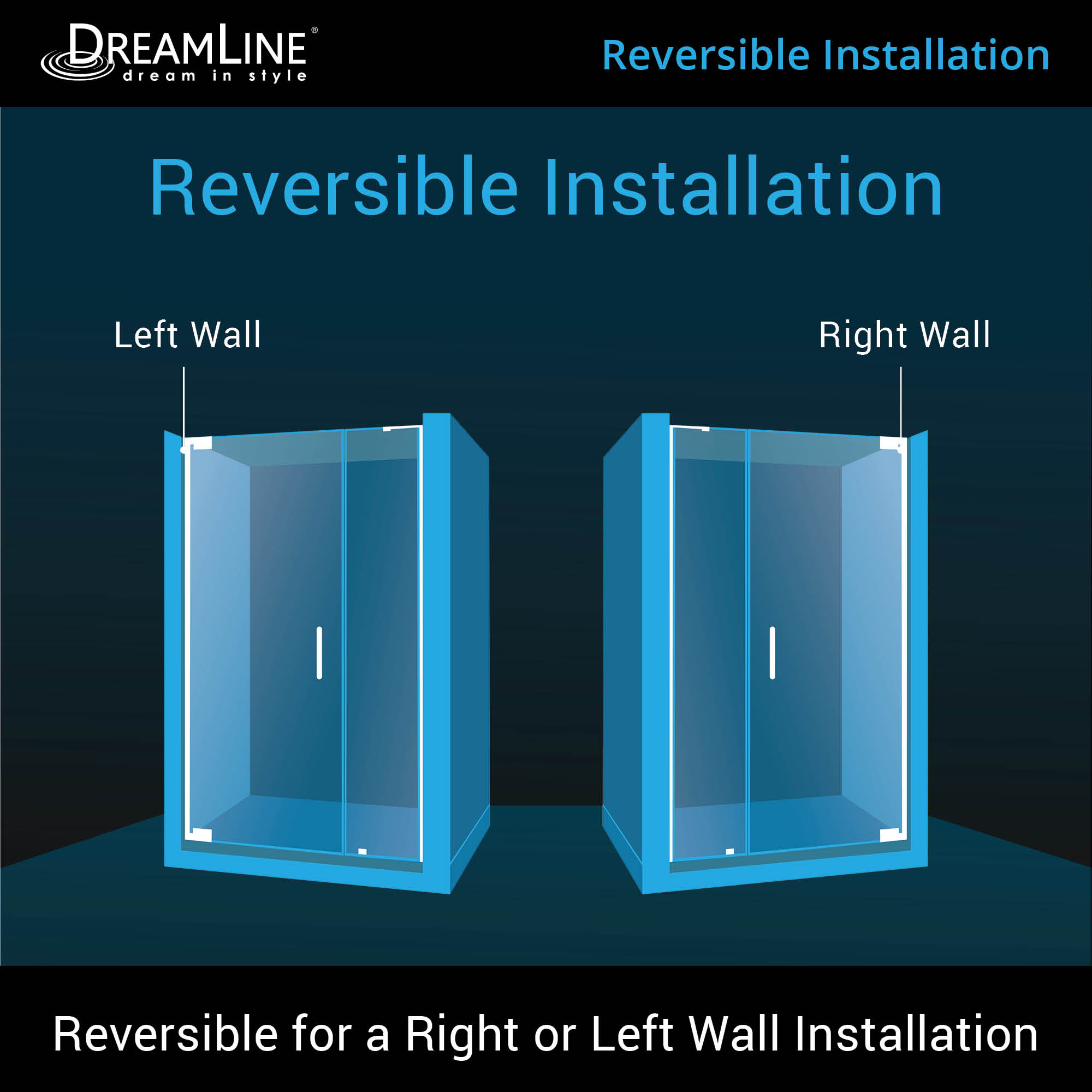 DreamLine Elegance-LS 41.25-43.25" W Shower Door
