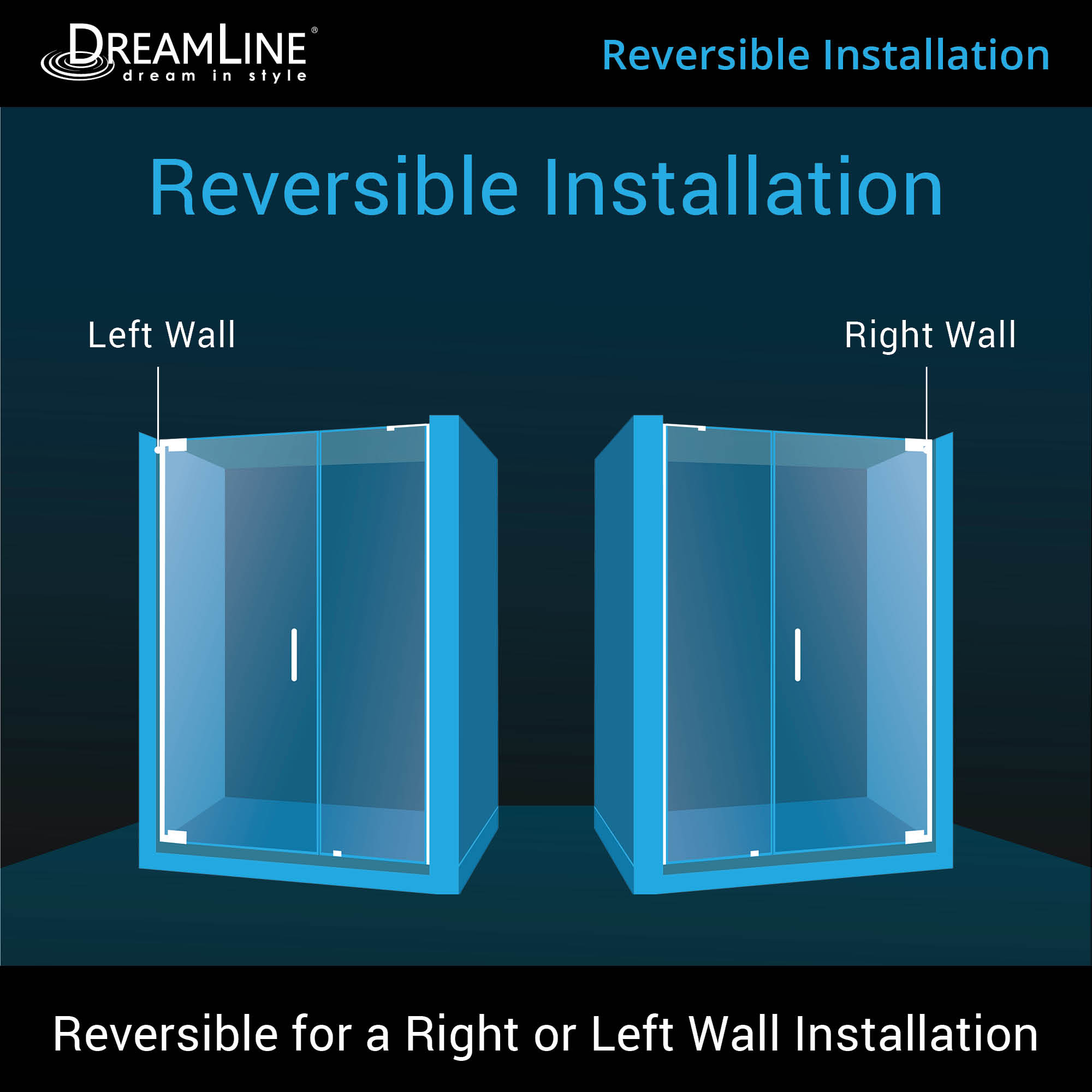 DreamLine Elegance-LS 56-58" W Shower Door