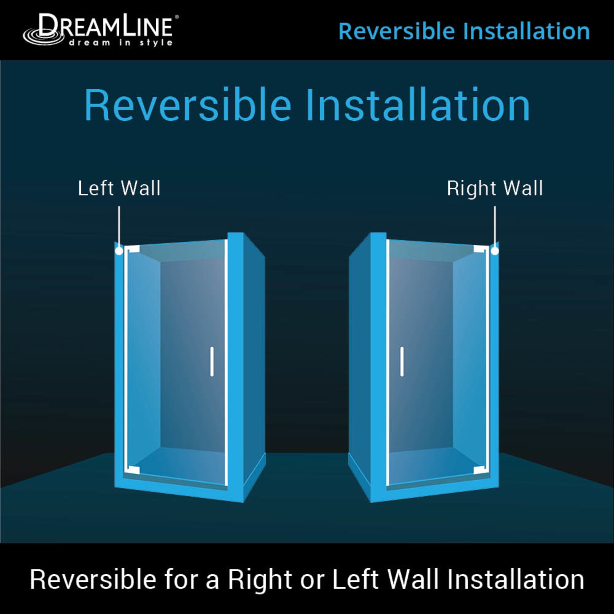 DreamLine Elegance 35.75-37.75" W Shower Door