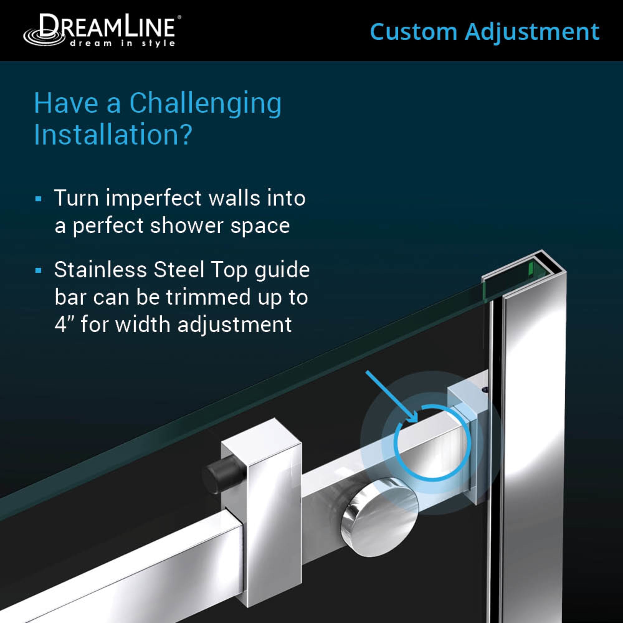 DreamLine Enigma Air 56-60" W Shower Door