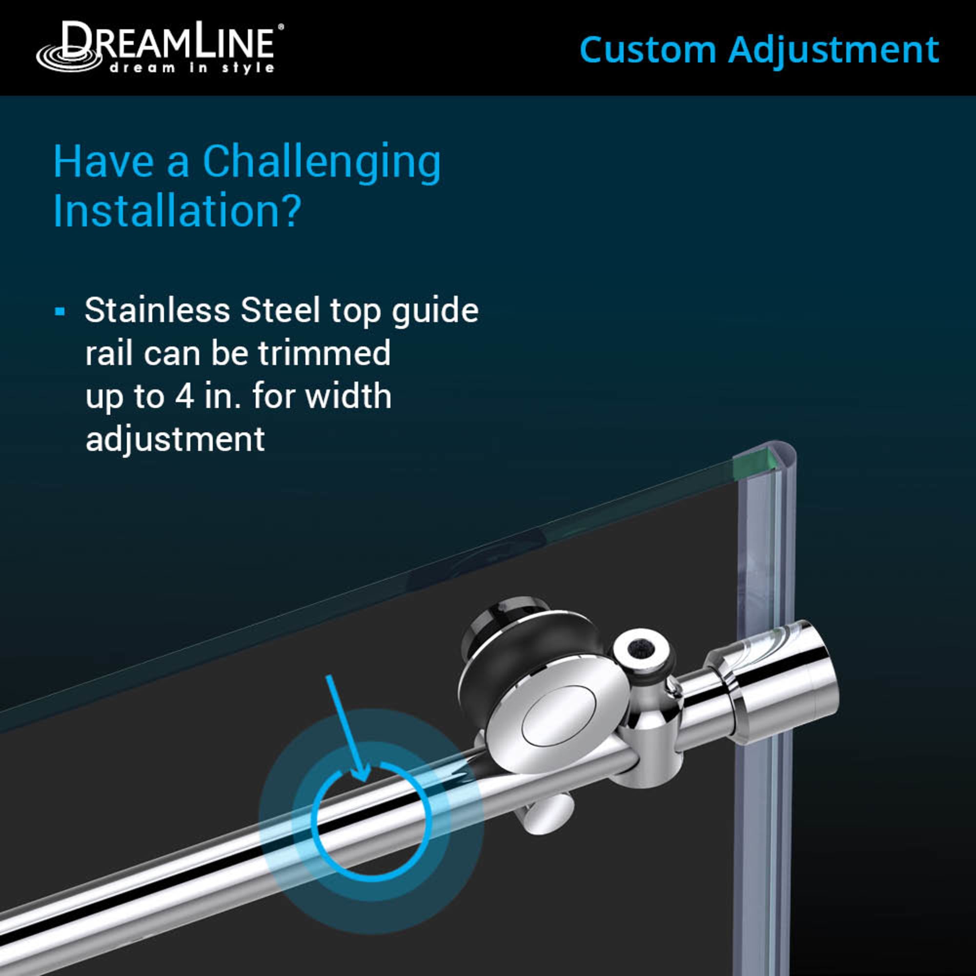 DreamLine Enigma-X 55-59" W Sliding Tub Door