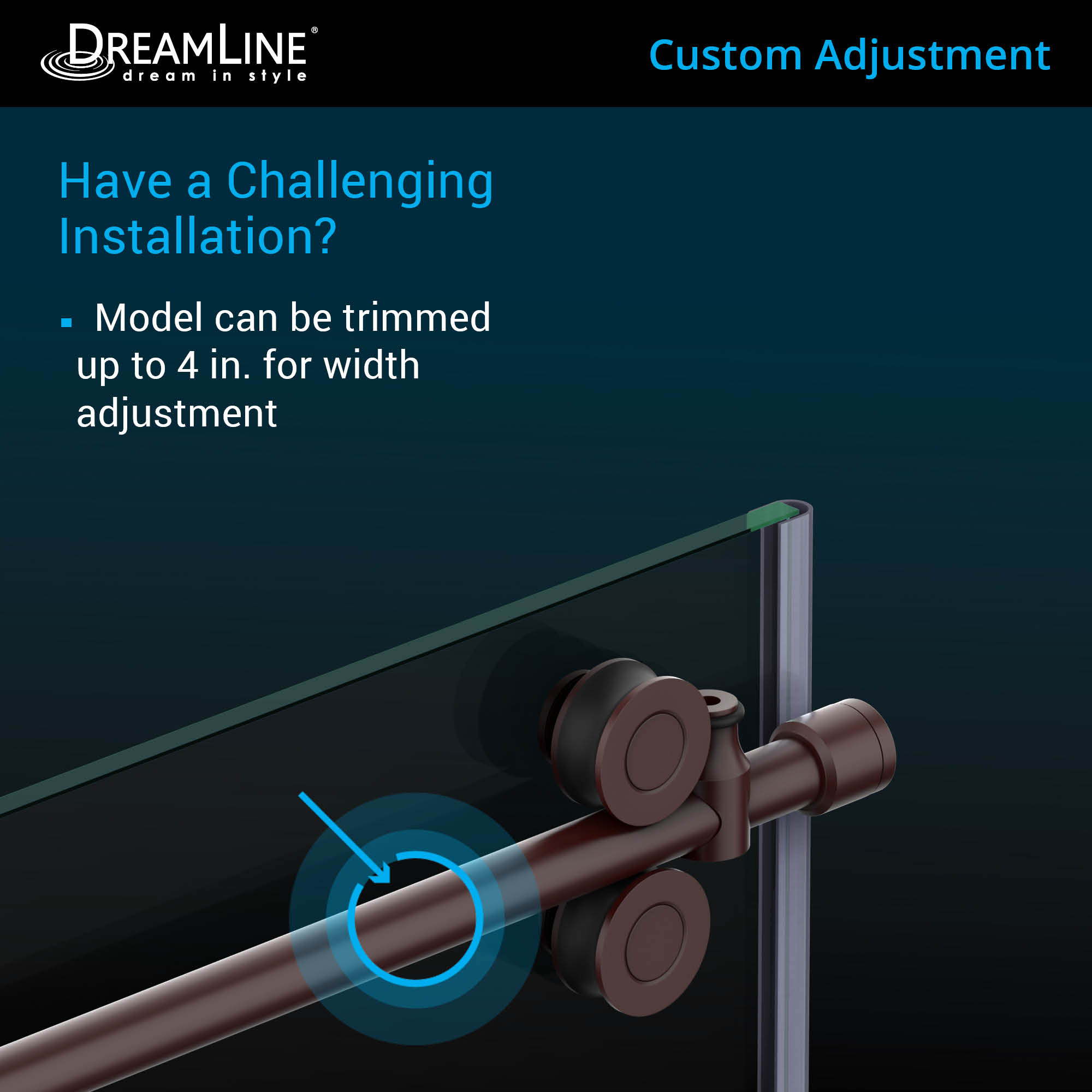 DreamLine Enigma-XO 50-54" W Shower Enclosure