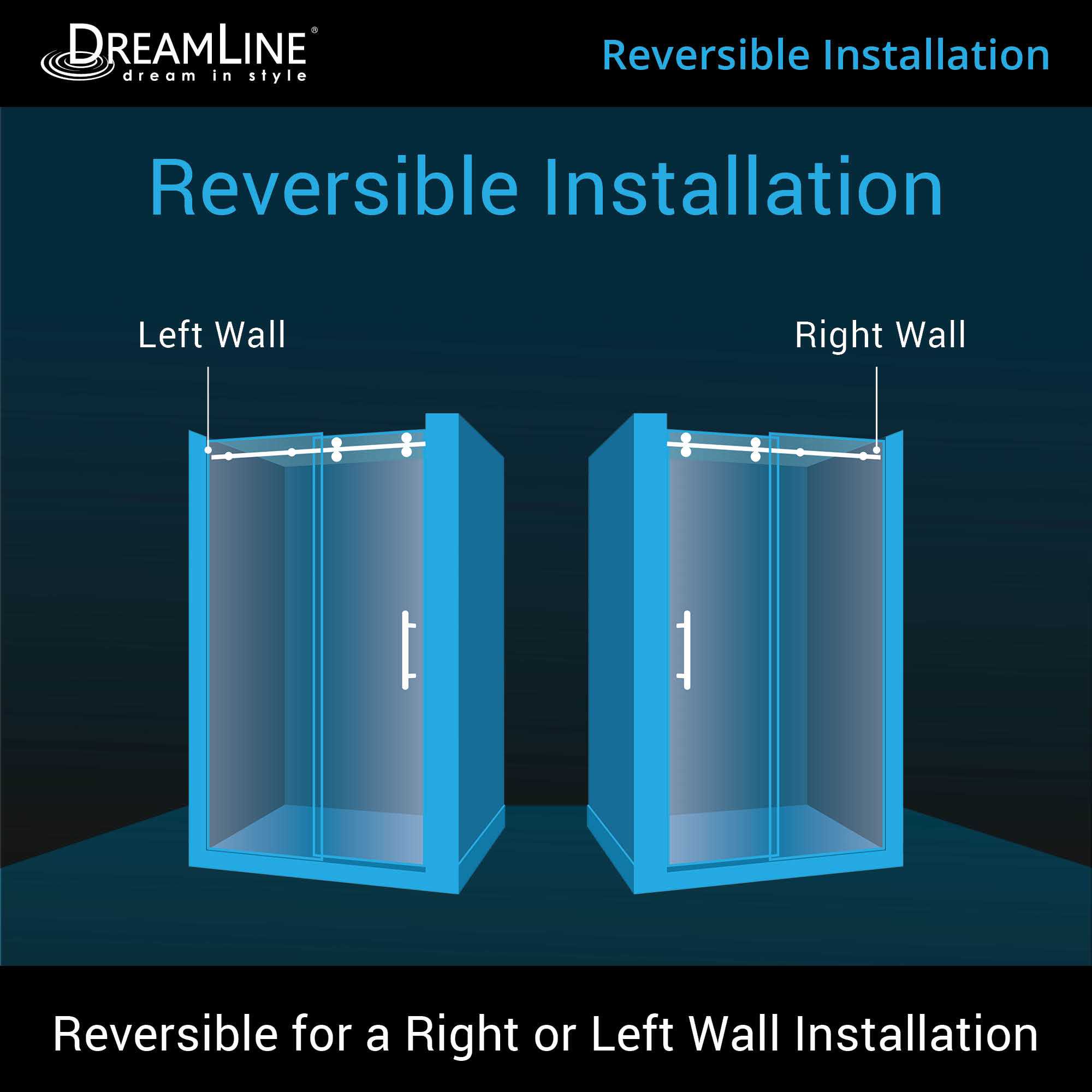 DreamLine Enigma-XO 56-60" W Shower Door