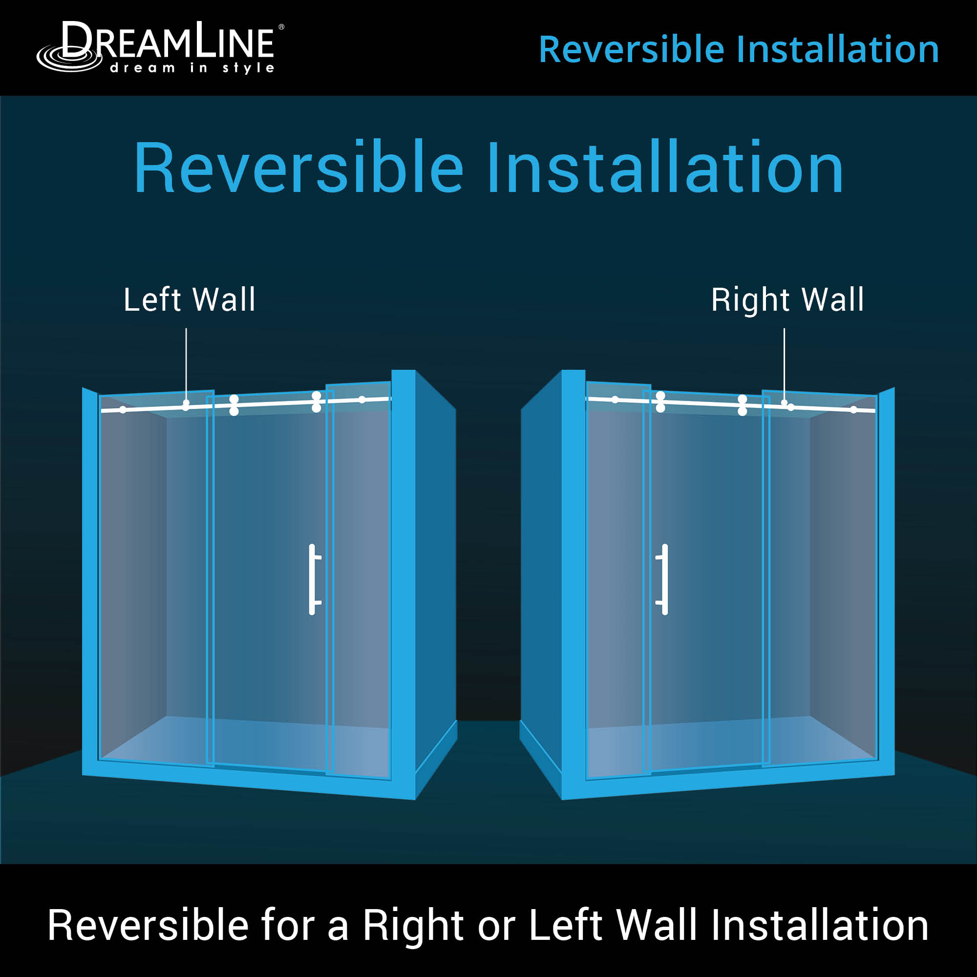 DreamLine Enigma-XO 68-72" W Shower Door
