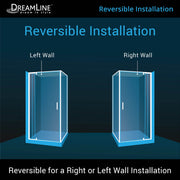DreamLine Flex 36" W Shower Enclosure Kit