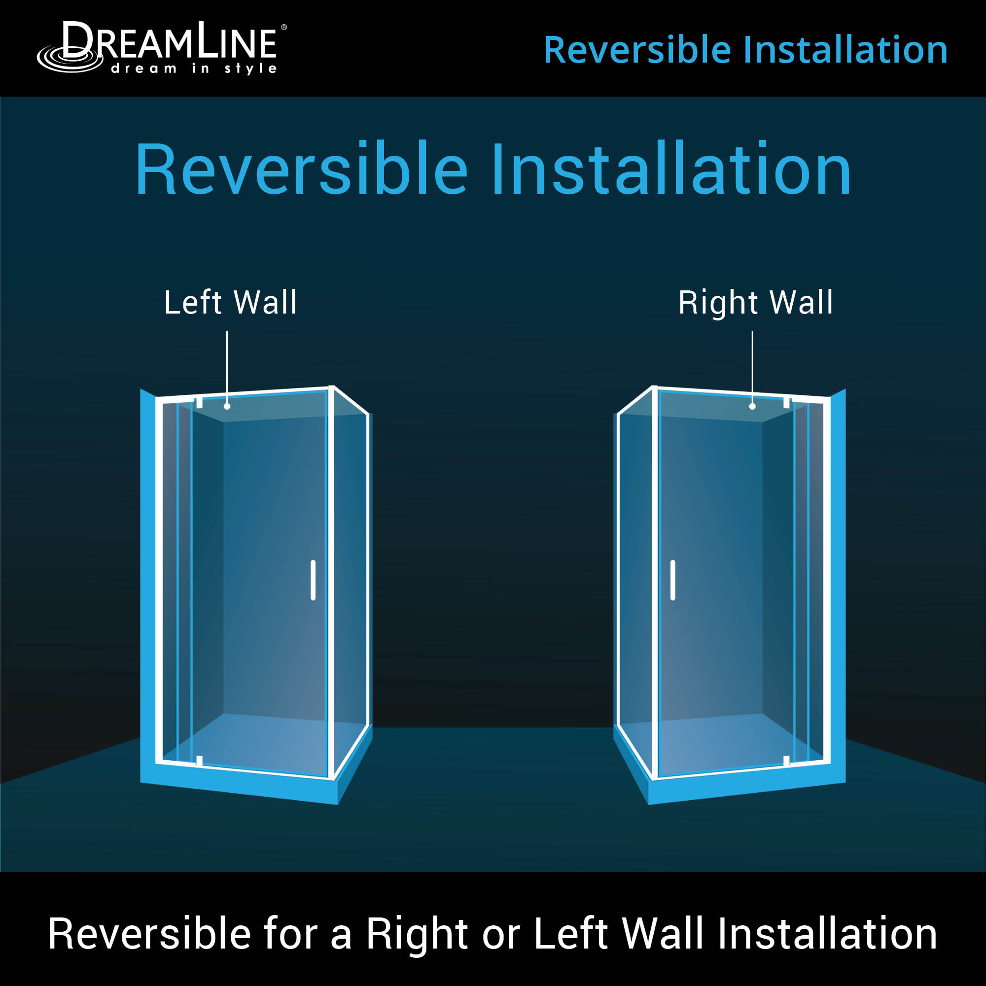 DreamLine Flex 32" W Shower Enclosure Kit