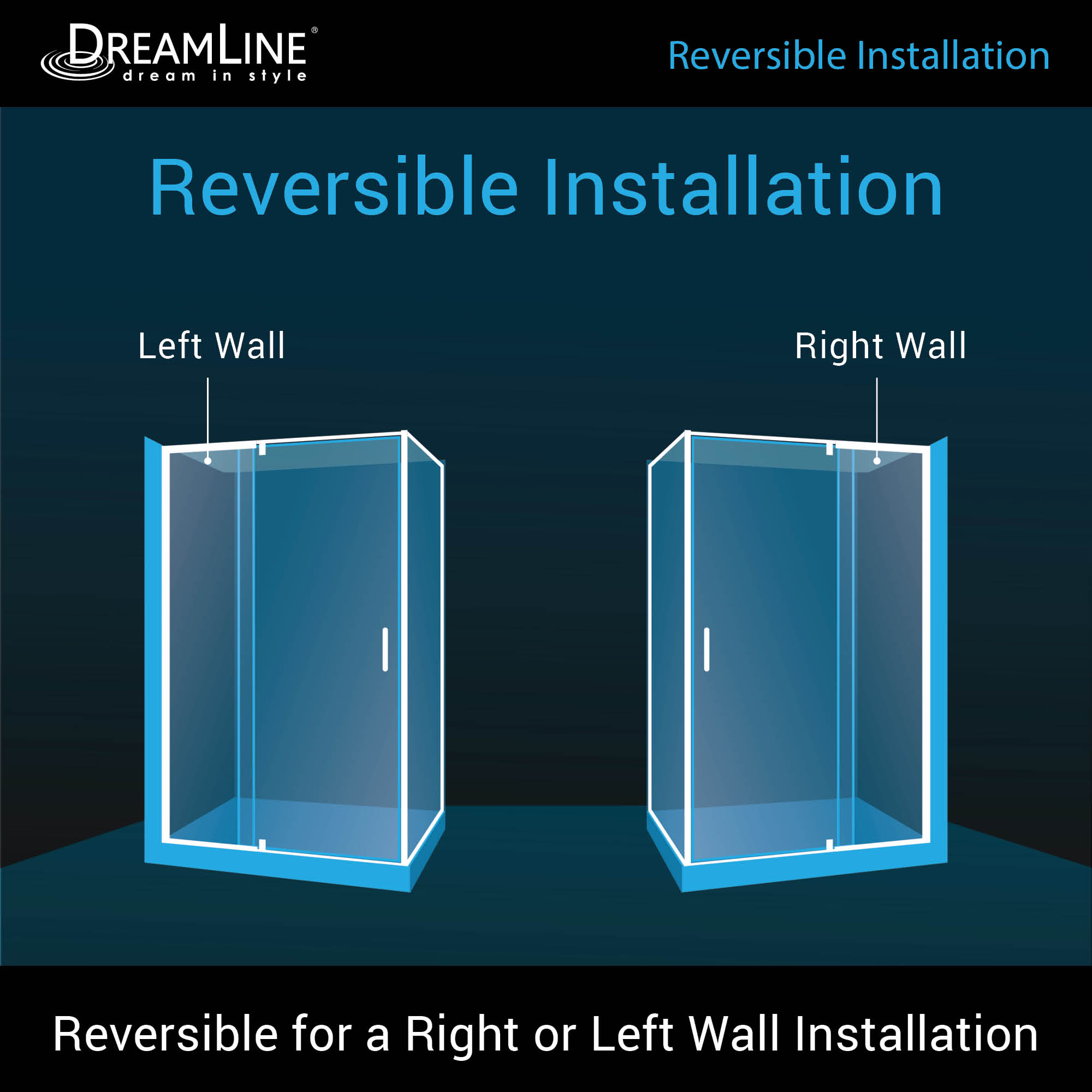 Dreamline Flex 34.5" D x 38-42" W Shower Enclosure
