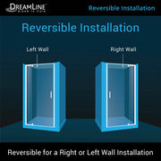DreamLine Flex 32" W Shower Door Kit