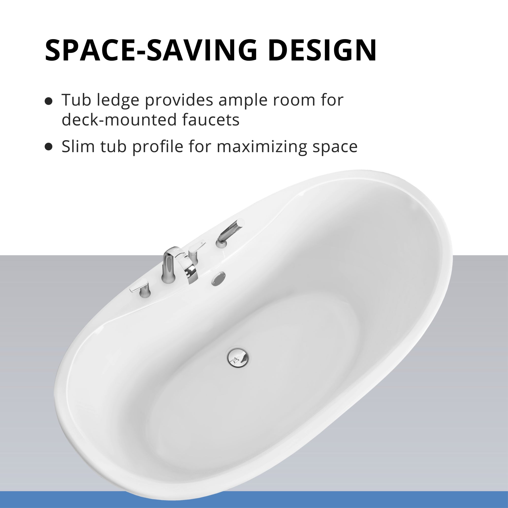 DreamLine Montego 60 in. L x 27 in. H Bathtub