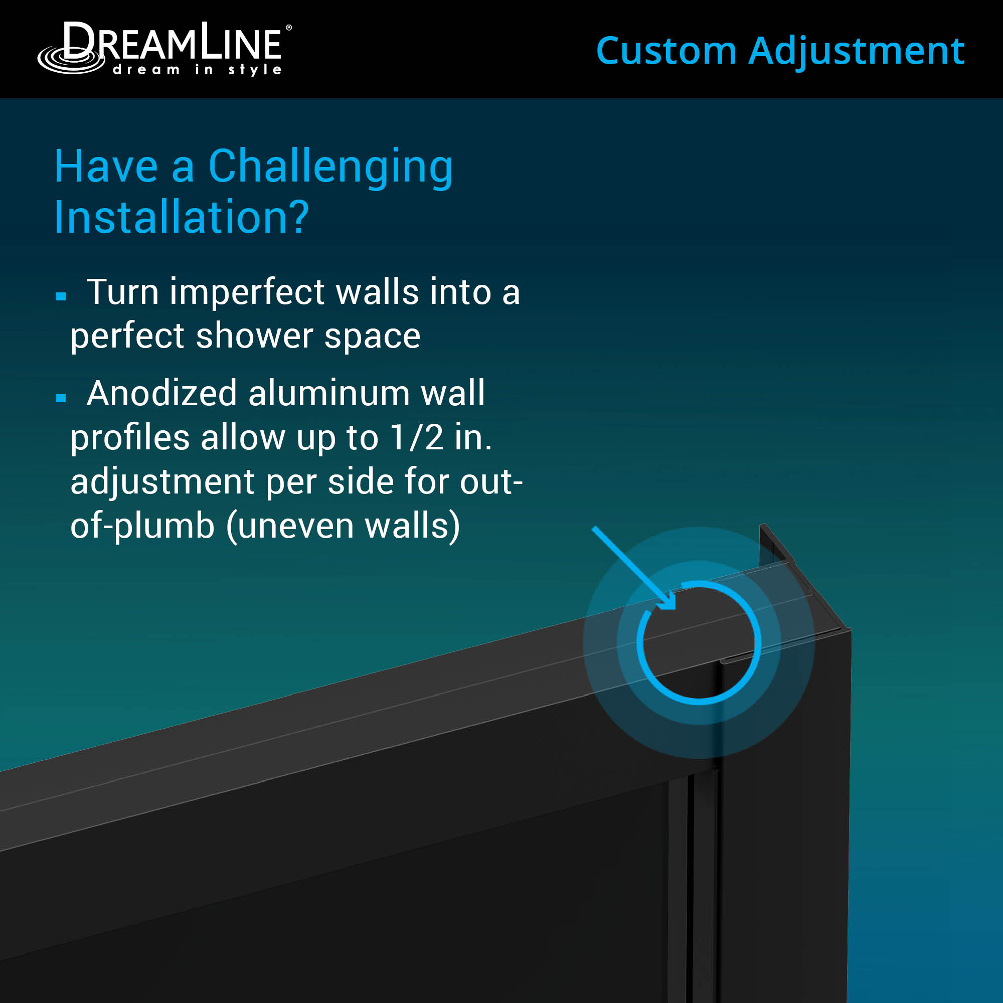 DreamLine French Corner 40.88" W Shower Enclosure